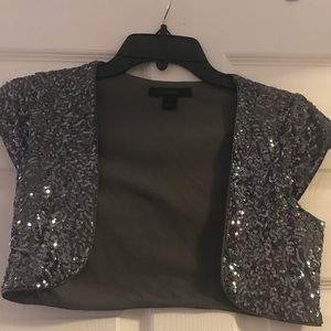 Sequin Express Vest in Grey - Small
